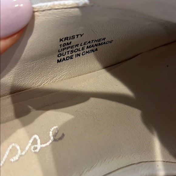 Matisse Cream and Tan Mules with Chunky Platform - Picture 4 of 7